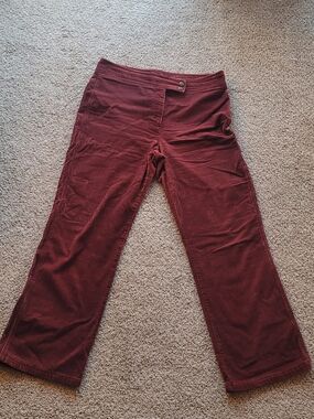 DKNY Burgundy Corduroy Pants